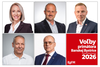 VOĽBY 2026 v BB FM r&aacute;diu: Kandid&aacute;ti na post prim&aacute;tora sa stretli v predvolebnej ankete